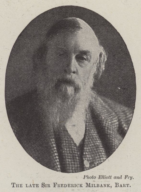 Der verstorbene Sir Frederick Milbank, Baronet von English Photographer