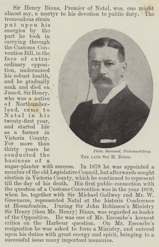 Der verstorbene Sir H Binns von English Photographer
