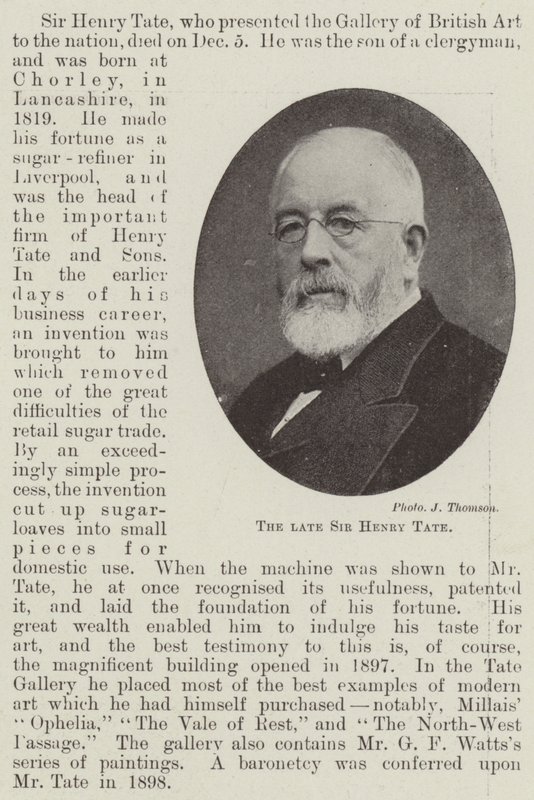 Der verstorbene Sir Henry Tate von English Photographer
