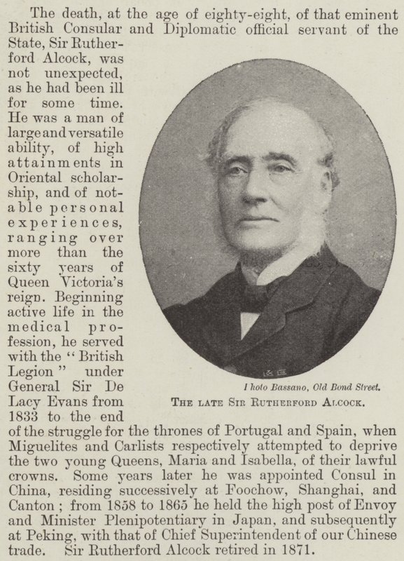 Der verstorbene Sir Rutherford Alcock von English Photographer