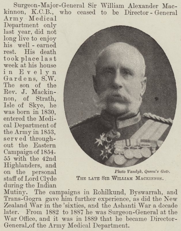 Der verstorbene Sir William Mackinnon von English Photographer