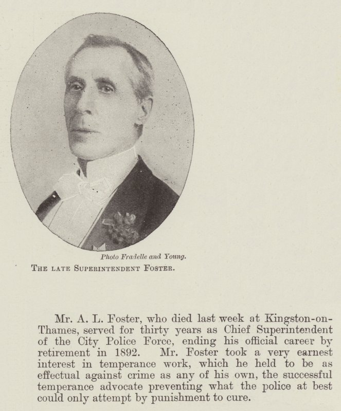 Der verstorbene Superintendent Foster von English Photographer