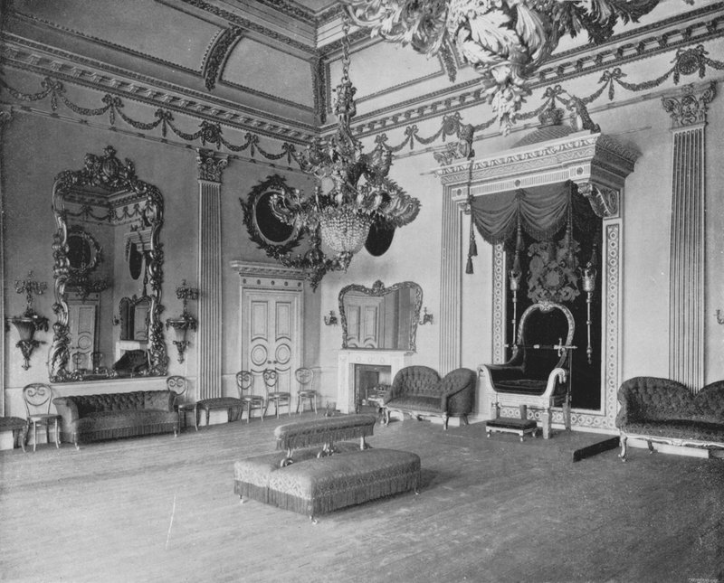 Thronsaal im Schloss Dublin von English Photographer