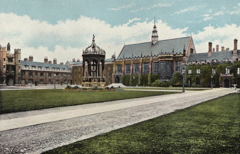 Trinity College, der Große Hof von English Photographer