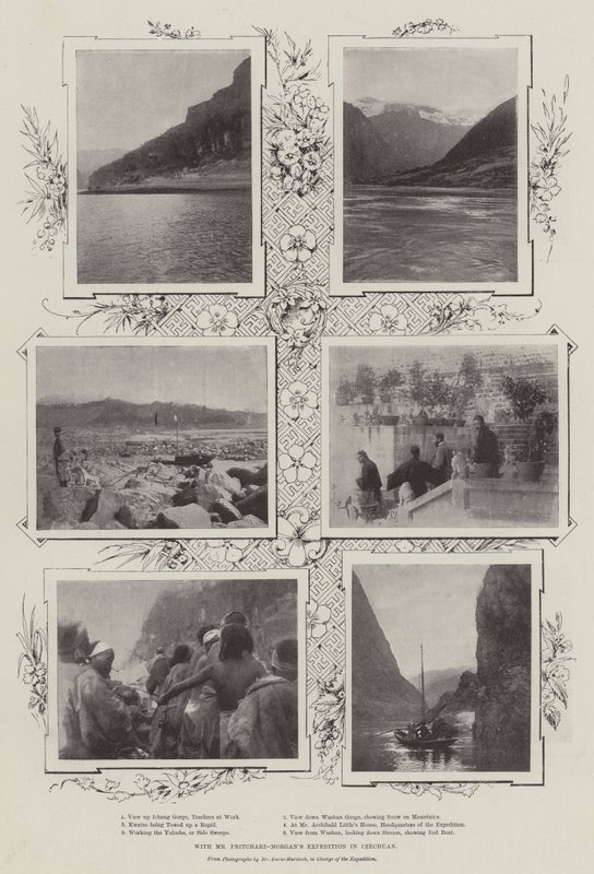 Mit der Expedition von Herrn Pritchard-Morgan in Szechuan von English Photographer
