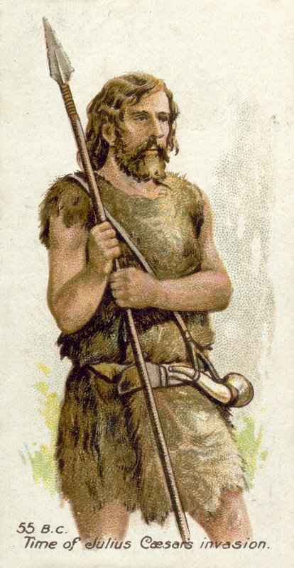 55 v. Chr., Zeit der Invasion von Julius Caesar von English School