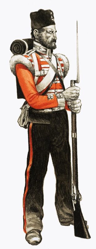 89. Fußsoldat 1854 Grenadier von English School