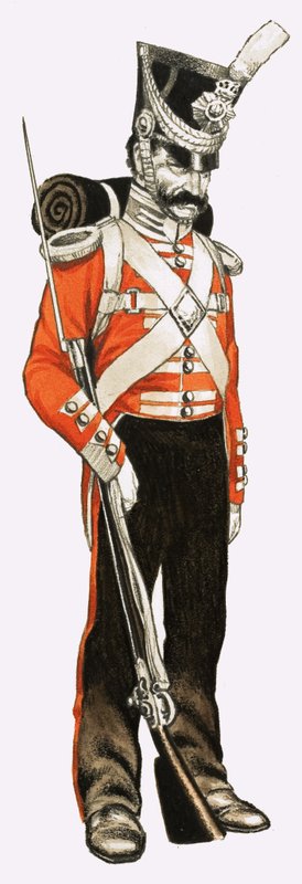 96. Fußsoldat, 1836 von English School