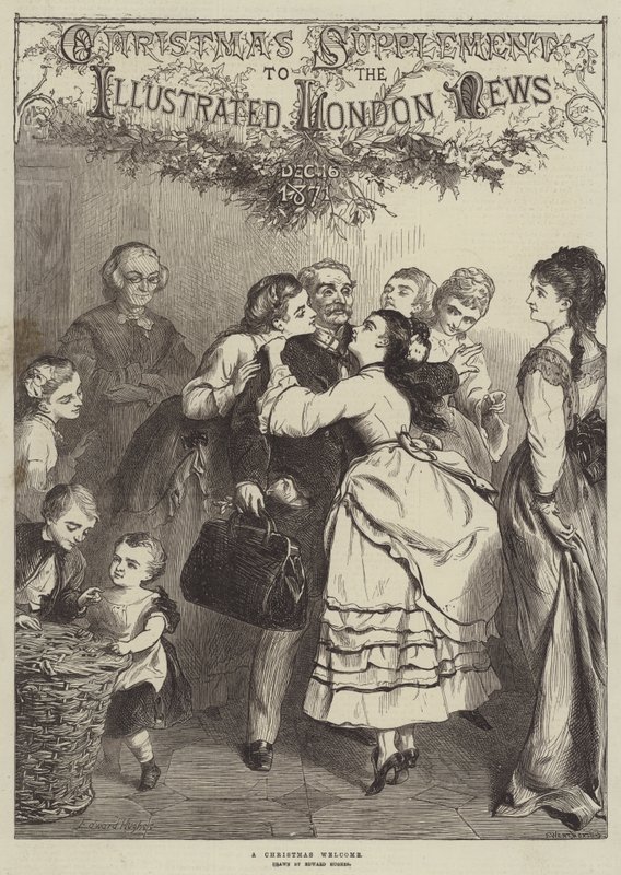 Ein Weihnachtsgruß (Gravur) von English School