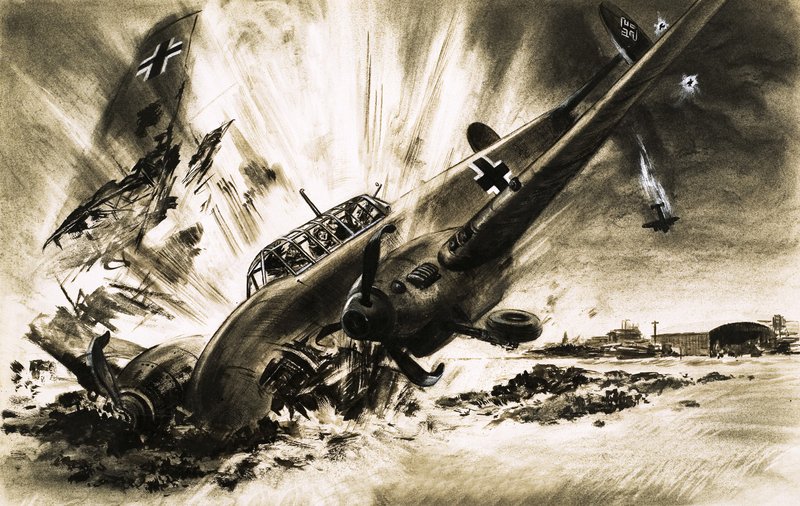 Eine Messerschmitt landet not von English School