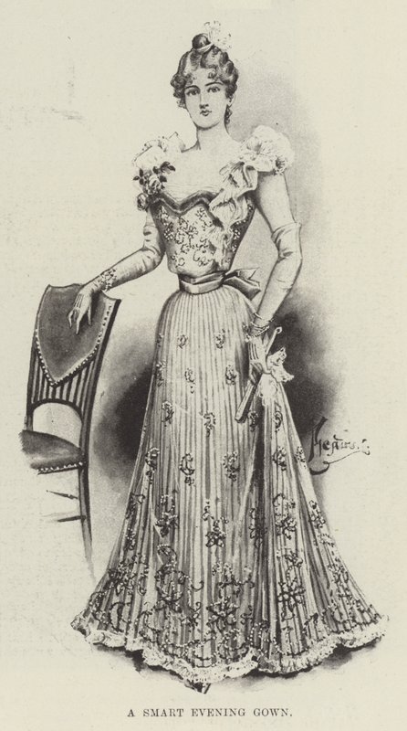 Ein elegantes Abendkleid von English School