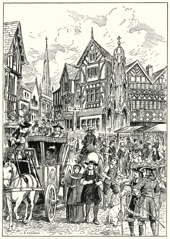 Eine Stuart-Straßenszene von English School