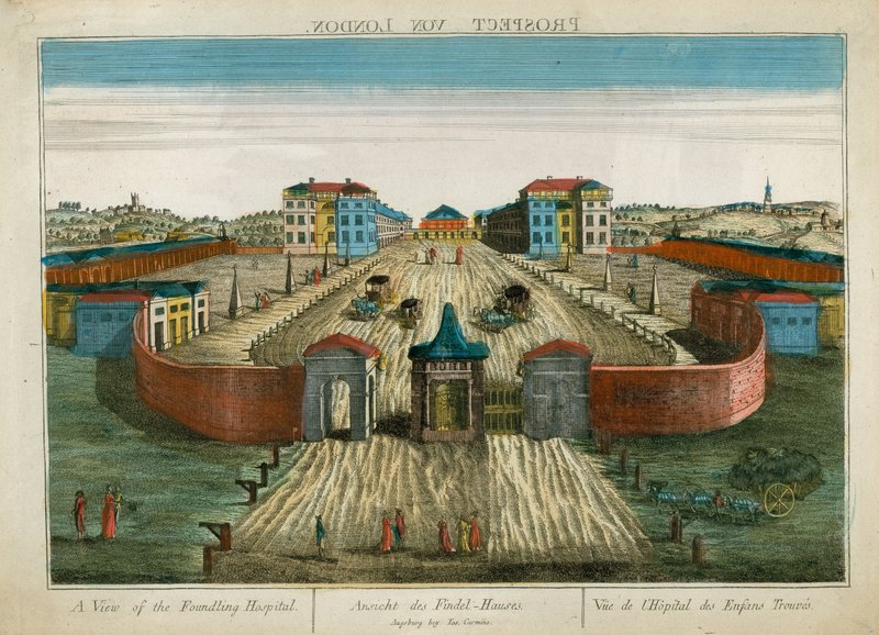 Ansicht des Foundling Hospital von English School
