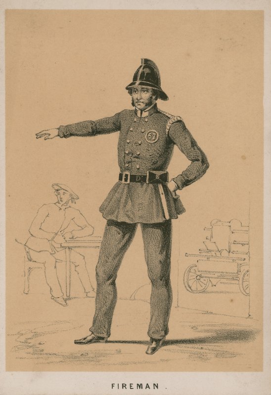 Ein Feuerwehrmann von English School