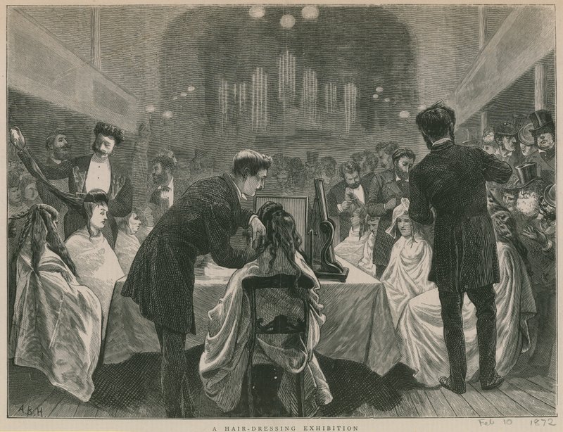 Eine Haarausstellung von English School