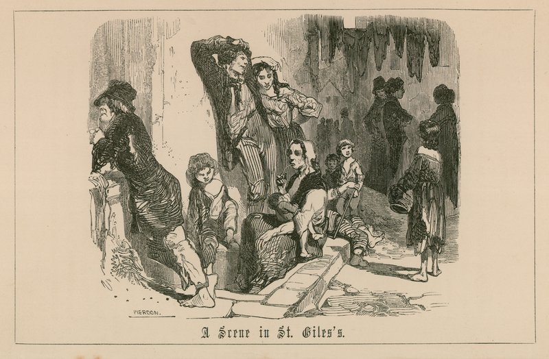 Eine Szene in St. Giles von English School