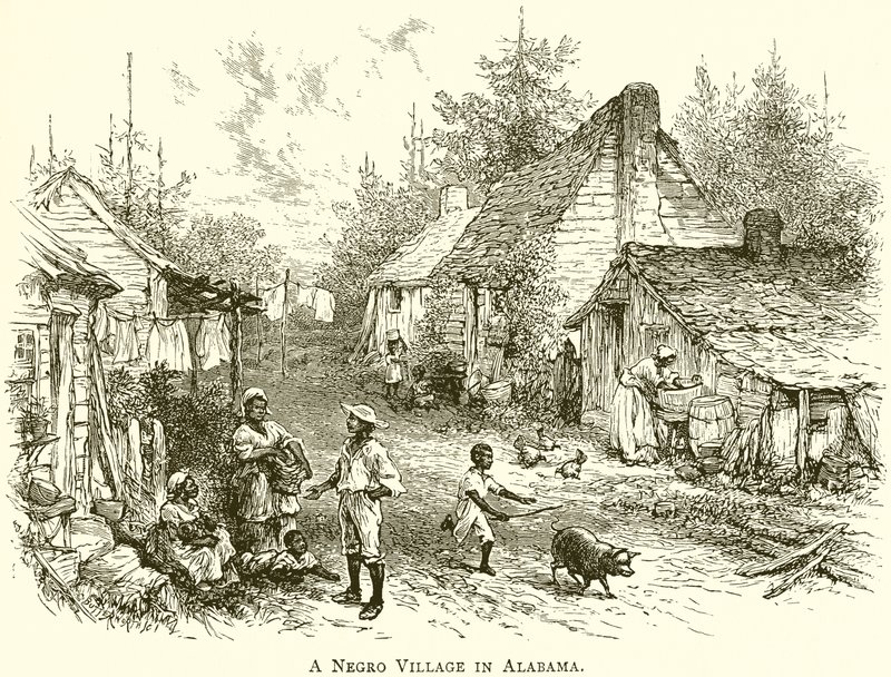 Ein Sklavendorf in Alabama von English School