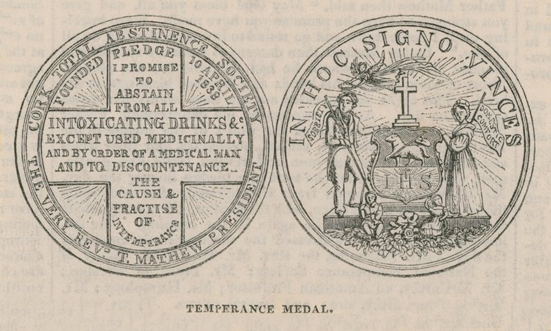 Eine Abstinenzmedaille von English School