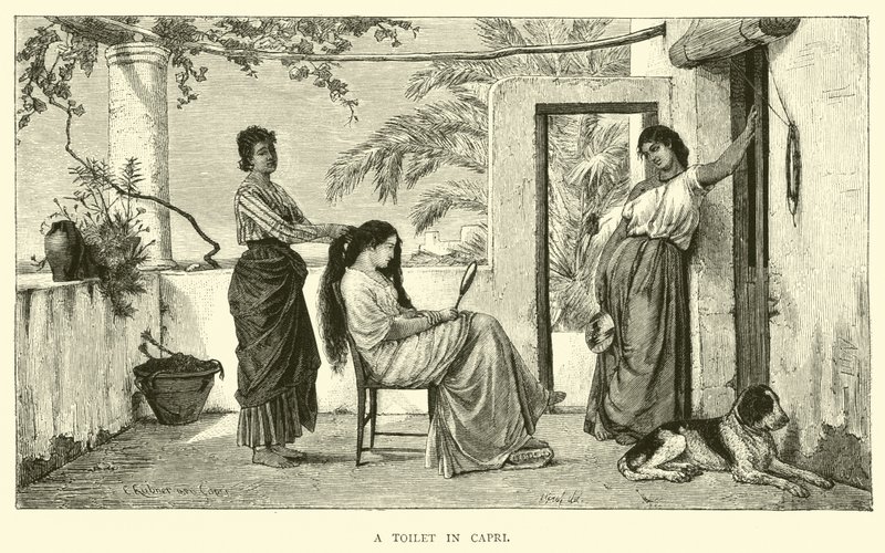 Eine Toilette in Capri von English School