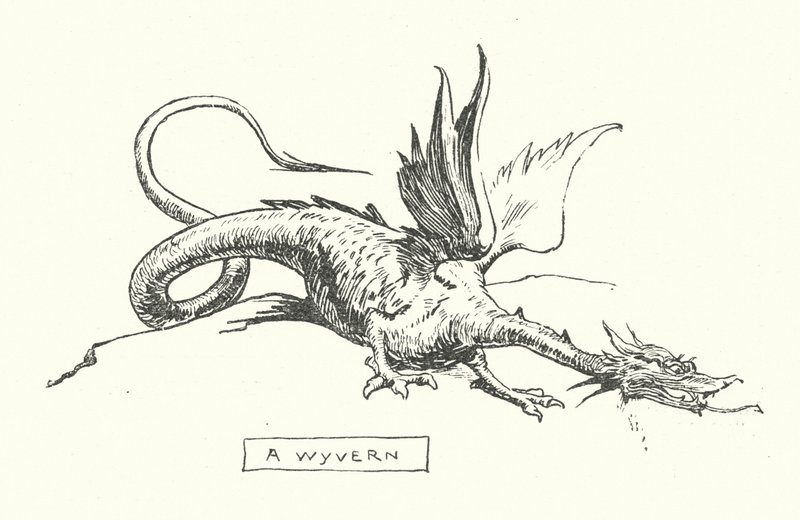 Ein Wyvern von English School