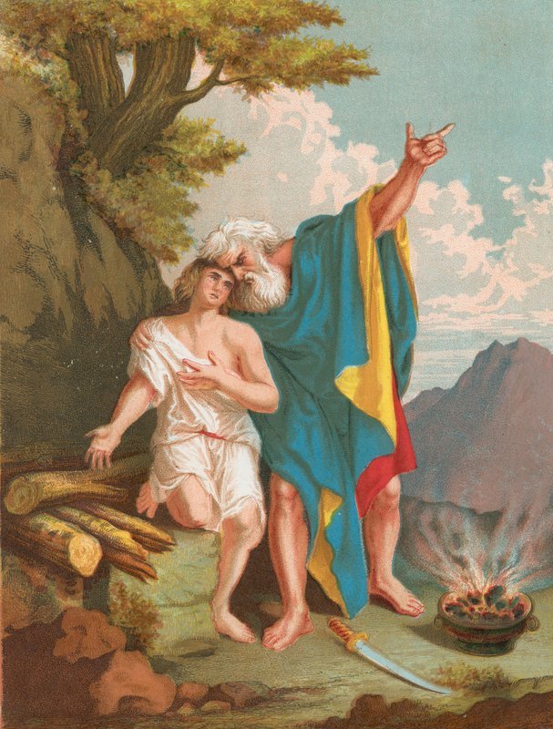 Abraham opfert Isaak von English School