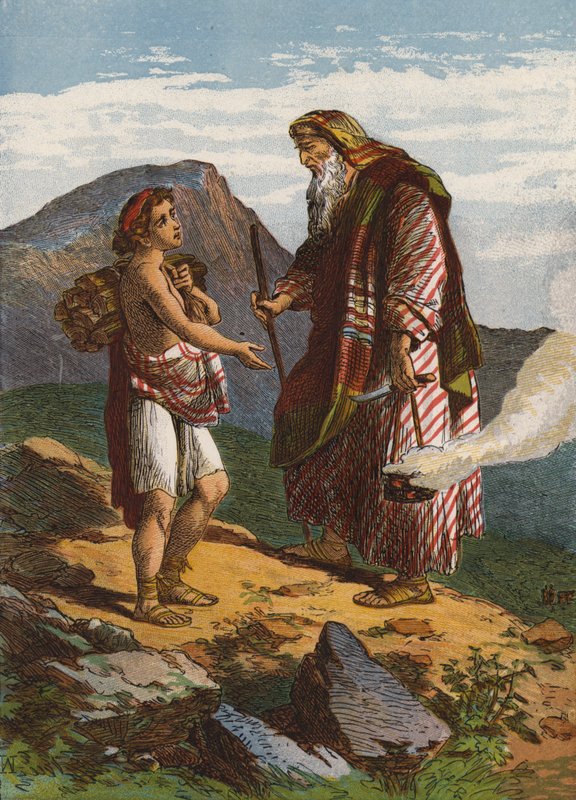 Abraham opfert Isaak von English School