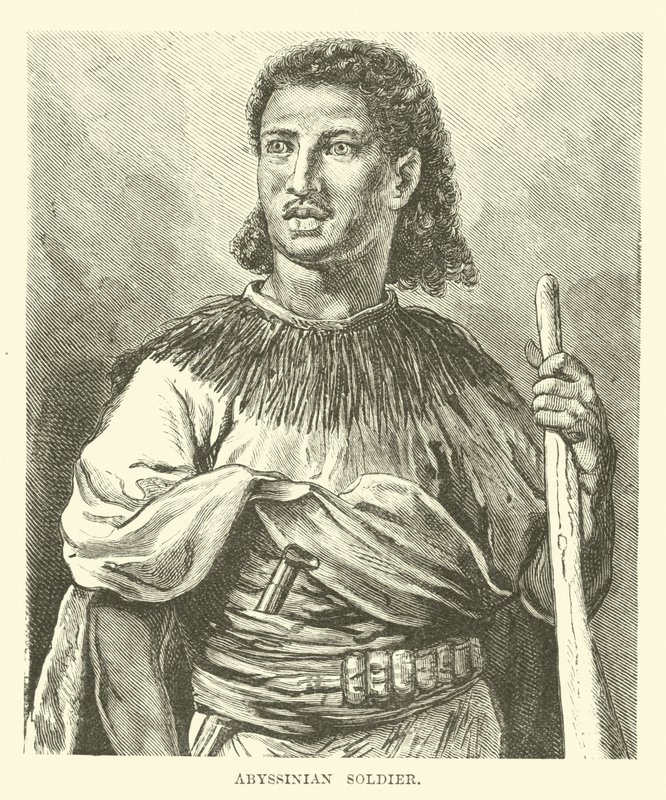 Abessinischer Soldat von English School