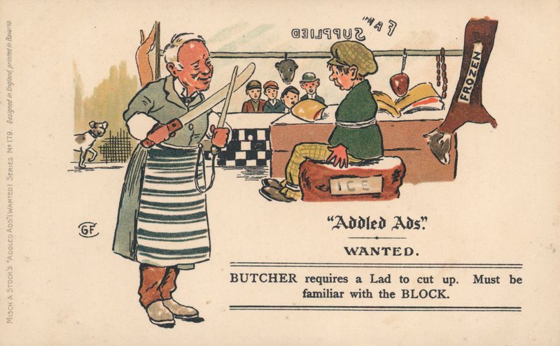 Addled Ads Postkarte von English School