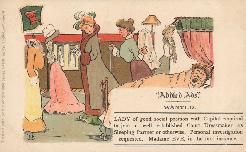Addled Ads Postkarte von English School