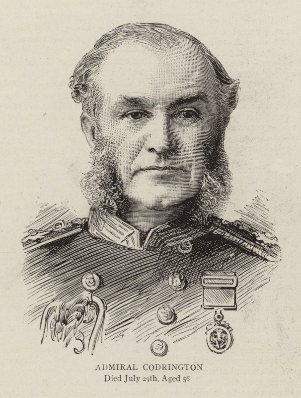 Admiral Codrington (Gravur) von English School