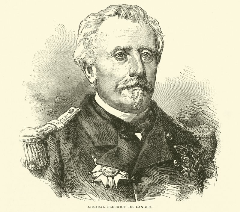Admiral Fleuriot de Langle, November 1870 von English School