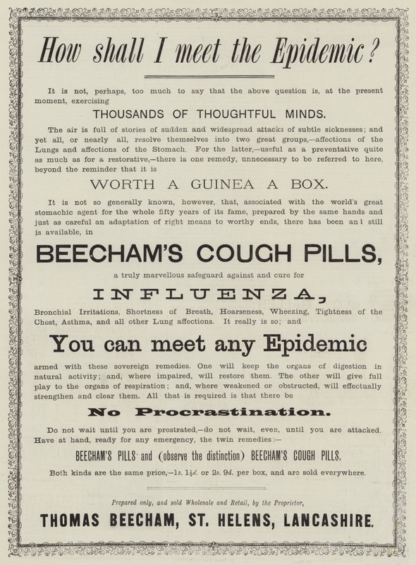 Anzeige, Beecham