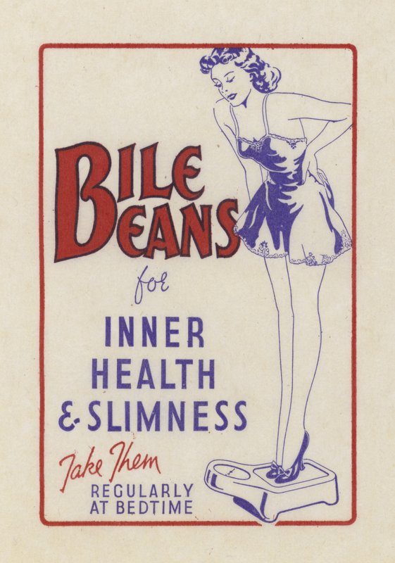 Werbung für Bile Beans von English School