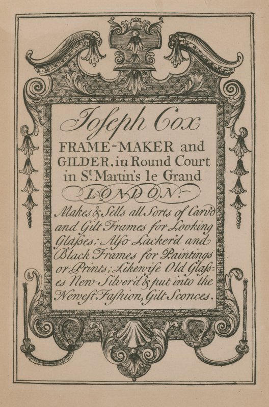 Werbung für Joseph Cox von English School