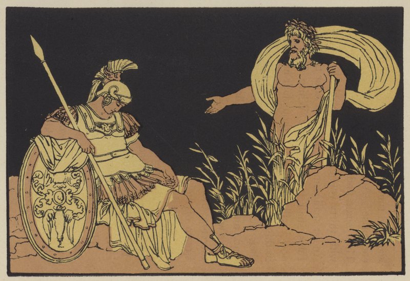 Aeneas und Tiber von English School