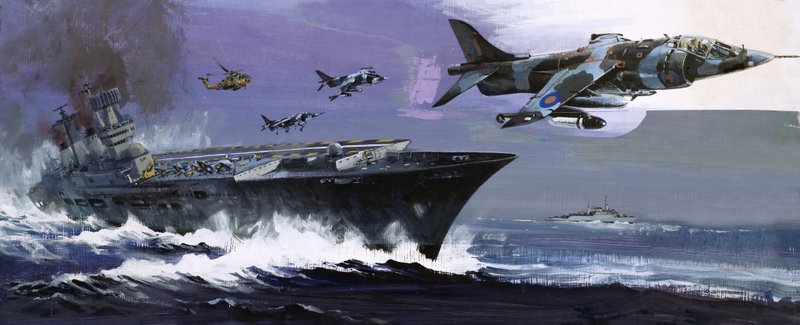 Flugzeugträger und Jets von English School