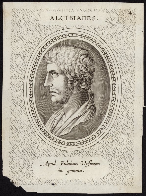 Alkibiades, ein prominenter athenischer Staatsmann von English School