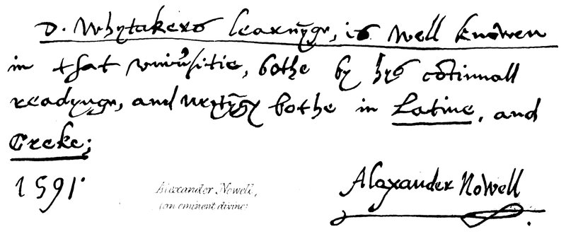 Alexander Nowell (ein bedeutender Theologe) von English School