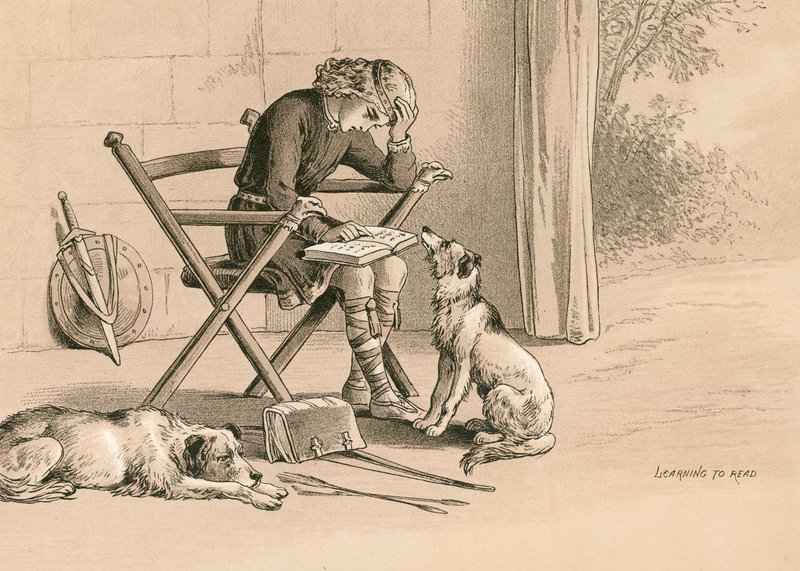 Alfred lernt lesen von English School