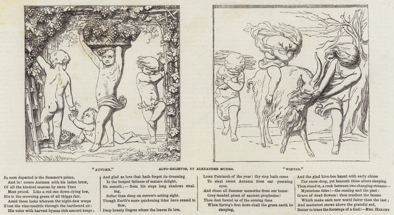 Alto-Reliefs, von Alexander Munro (Gravur) von English School