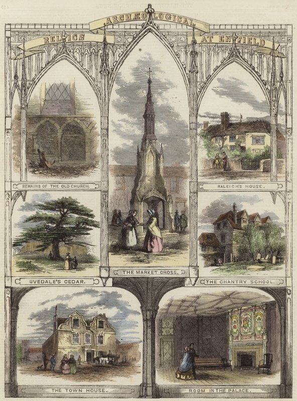 Archäologische Relikte in Enfield von English School