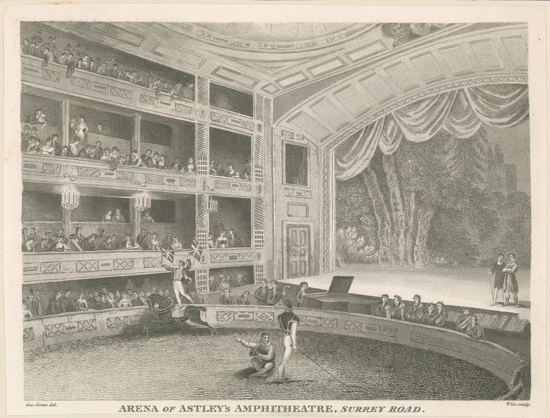 Arena des Astleys Amphitheaters, Surrey Road von English School