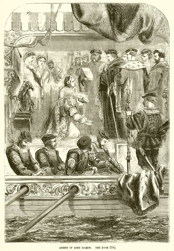 Verhaftung von Anne Boleyn von English School