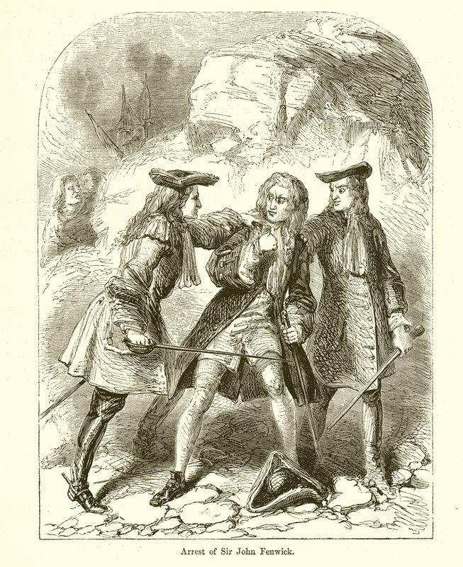 Verhaftung von Sir John Fenwick von English School