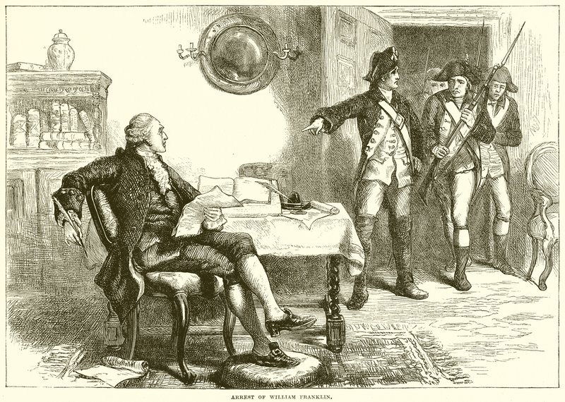 Verhaftung von William Franklin von English School
