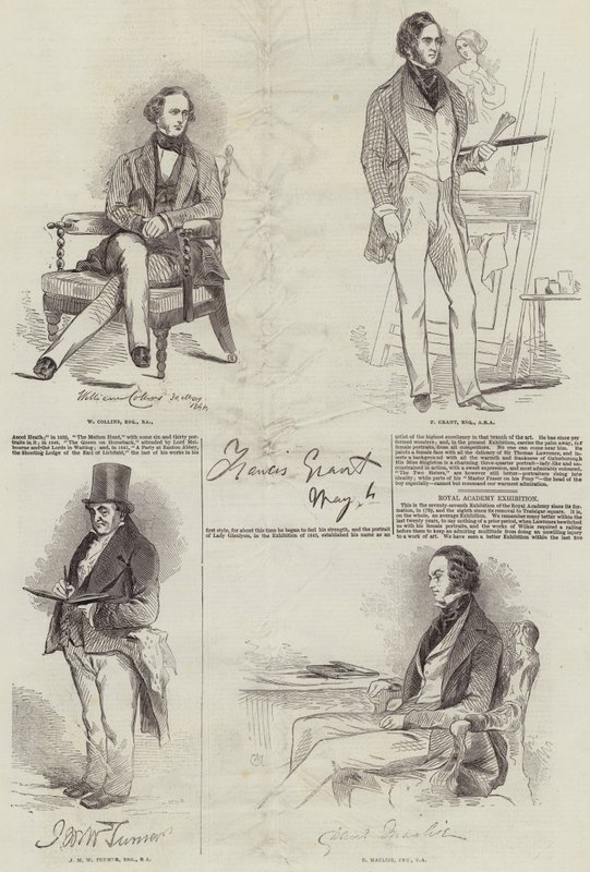 Mitglieder der Royal Academy (Stich) von English School