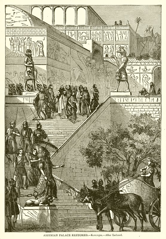Assyrischer Palast restauriert.--Kovunjik von English School