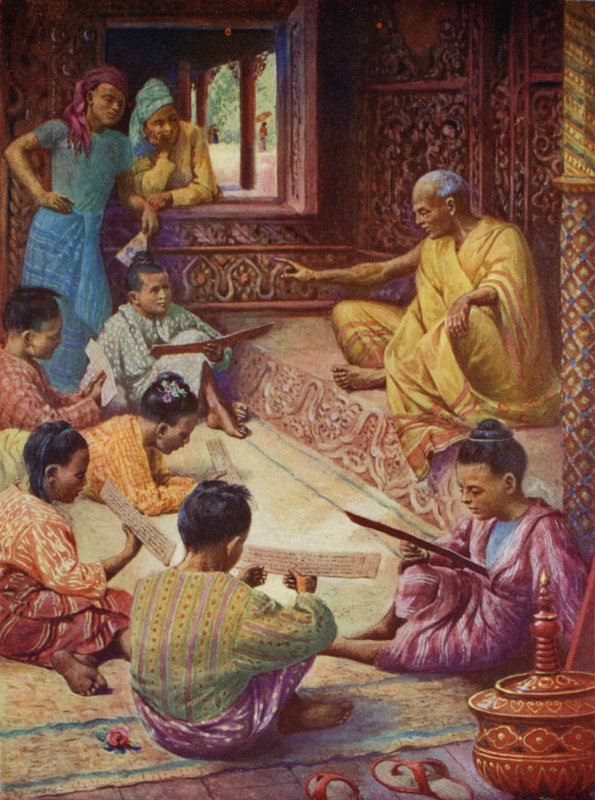 In der Schule in Burma von English School