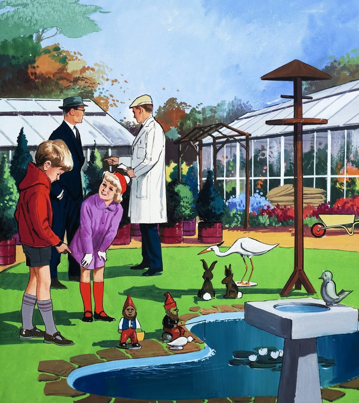 Im Gartencenter von English School