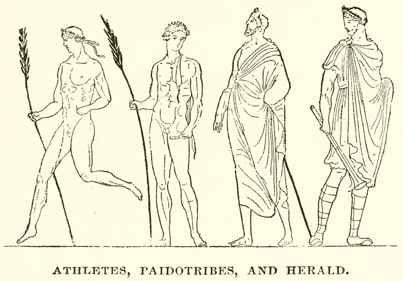 Athleten, Paidotribes und Herold von English School
